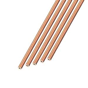 METALLIXITY Copper Tube (2mm OD x 0.5mm Wall T x 300mm L) 5Pcs ...