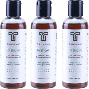 Truveda Ayurvedic Anti Cellulite Slimming Oil (Tea Tree) - Pack of 3 ...