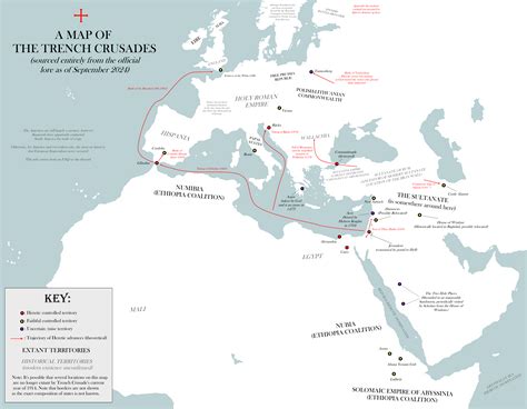 Crusades Map Map From "Modern Palestine; Or, The Need Of A New Crusade