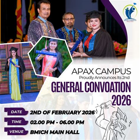 Apax Campus General Convocation - 2026, Bandaranaike Memorial ...