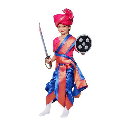 Buy ITSMYCOSTUME Rani Laksmi Bai Jhansi Ki Rani Costume Dress for Kids ...