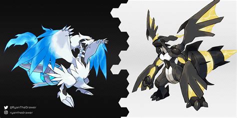 Created alternate forms for Reshiram and Zekrom that were based on ...