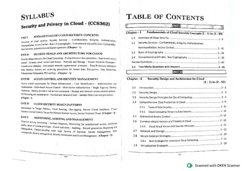 CCS362 - Comprehensive Notes on Cloud Security Fundamentals and ...