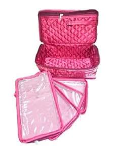 Buy atorakushon Jewellery 5 Pouches Necklace Pink Earrings Tops Studs ...