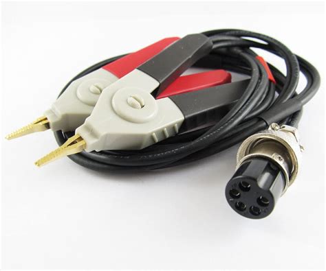5set 16mm XLR 5pin DIN Jack Female Socket to Kelvin Clip 4 Wires LCR ...