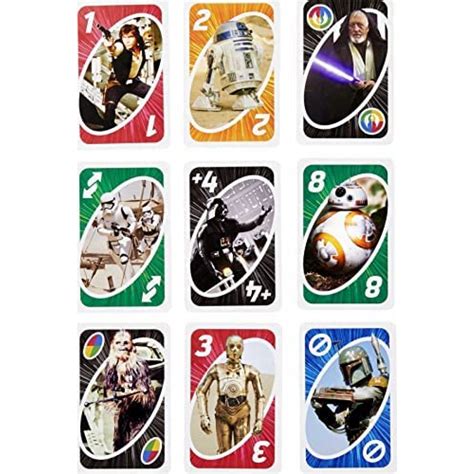 UNO Star Wars Matching Card Game Featuring 112 Cards