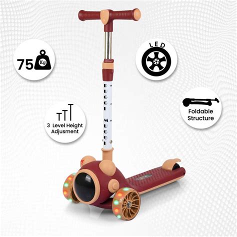 Dugri Stylish Design Premium Scooter Led Wheels Road Runner extra wide ...