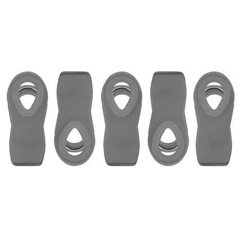5-Piece Grey Bag Clips