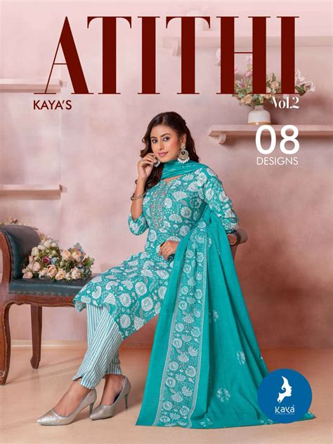 KAYA ATITHI VOL 2 COTTON PRINT LADIES KURTI COMBO SET AT BEST ONLINE ...