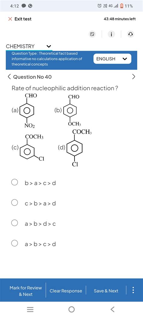 Rate Of Nucleophilic Addition Reaction Depends On