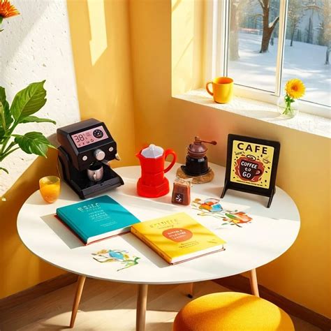 5pcs Mini Cute Dollhouse Coffee Machine, Doll House Model Decoration ...