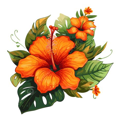 Hawaiian Flowers Drawings