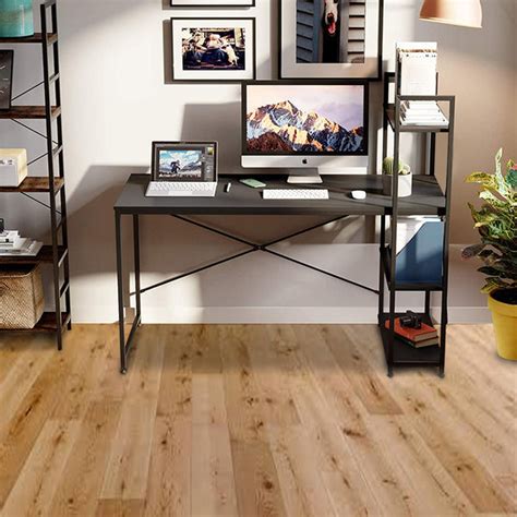 Kawachi Wooden Work Station Laptop Computer Desk Study Table with ...