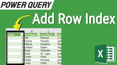 Image result for Table. Add Index Column Di Power Query