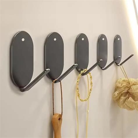Kuber Industries 5 Pieces Towel Hooks | Self Adhesive Wall Hooks for ...
