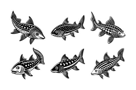 Premium Vector | Chital Clown Knifefish fish logo vector design labeled ...