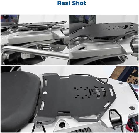 Portapacchi Estensione Posteriore Per BMW R1200GS, R1250GS, F900XR, F850GS E Modelli Simili - In Alluminio, Nero, Per Bagagli Extra
