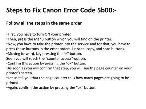 Canon Printer Error Code 5B00 的图像结果
