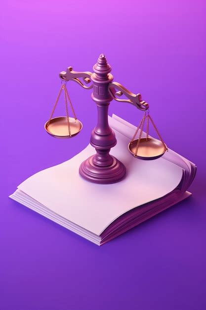 3d cartoon view of scales of justice | AI-generated image