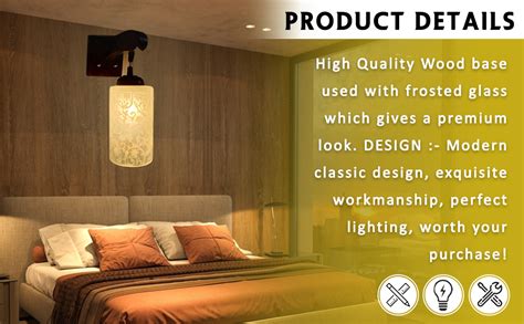 RS Traders Round Wall Lamp (Brown)(Corded Electric, Glass) : Amazon.in ...