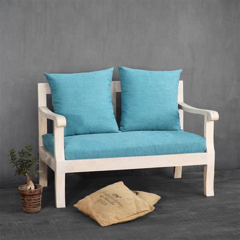 Breezy Blue Two Seater Sofa | fabuliv – Fabuliv