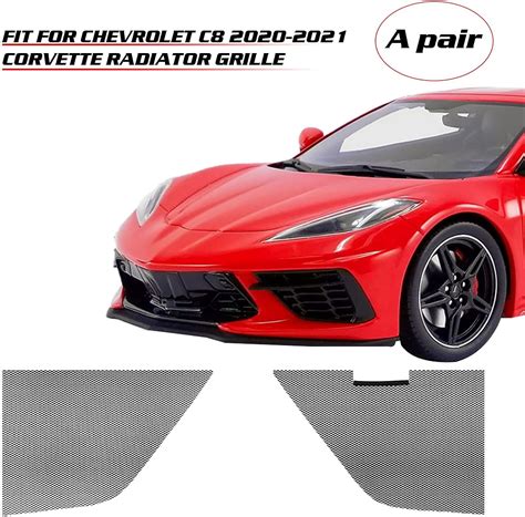 Buy URLWALL Car Grill Mesh Set for 2020-2021 Chevy Corvette C8 ...