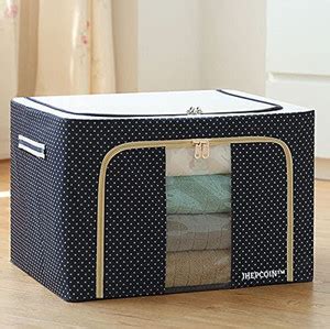 E Solutions WARDROBE ORGANISER/STORAGE BOX-602 (24LITERS) Poly-canvas ...