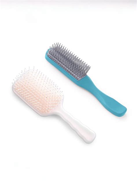 Buy UMAI Hair Brush - Strong & Flexible Bristles | Beige-Blue – The ...