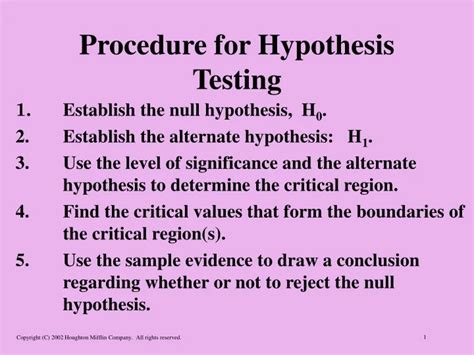 Hypothesis Testing Procedure 的图像结果
