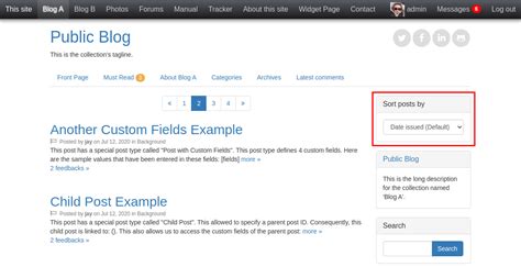 Image result for Sort Widget Example