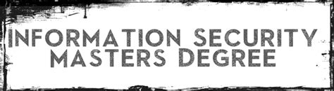 Masters Degree in Computer Security 的图像结果