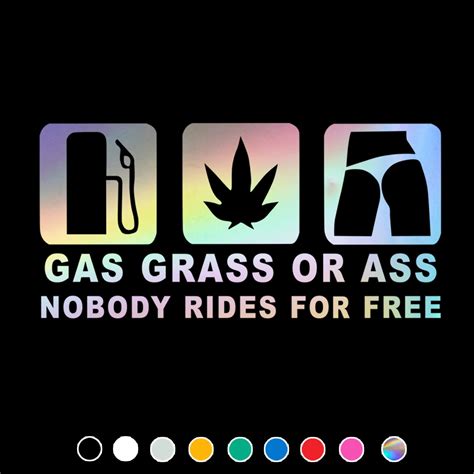 Funny-Car-Sticker-GAS-GRASS-OR-ASS-Decal-For-Cars-Motorcycle-Bumper ...