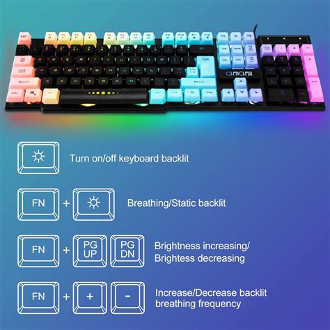 CHONCHOW RGB LED Aluminum Mechanical Gaming Keyboard India | Ubuy