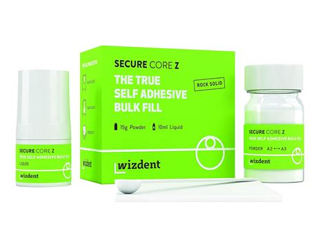 Wizdent SECURE CORE Z - The True Self Adhesive Bulk Fill (15 g Powder ...