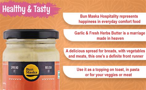 Bun Maska Garlic & Fresh Herbs Butter | Made with Fresh Ingredients and ...