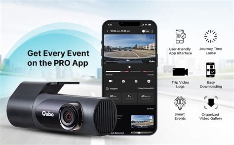 Qubo Car Dashcam Pro X by Hero Group | 3MP 1296P FHD+ Camera ...