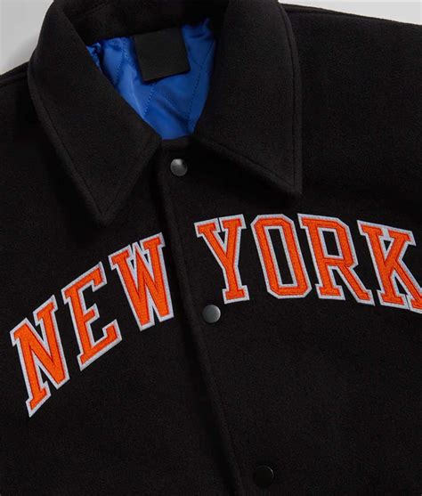 NBA Full-Snap New York Knicks Varsity Wool Jacket - Jackets Expert