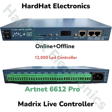 Artnet 6612 Pro | Live ArtNet | HardHat Electronics
