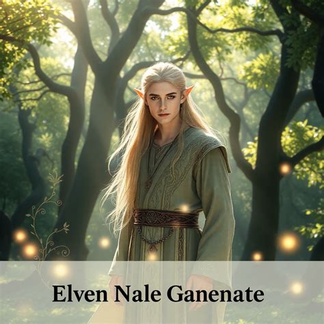 Elven Male Name Generator - Push By AI