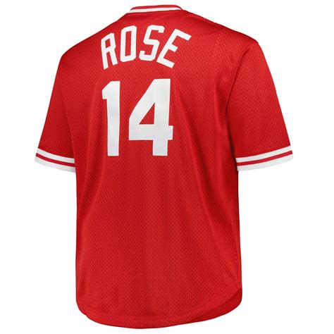 Pete Rose Cincinnati Reds Red Throwback Jersey