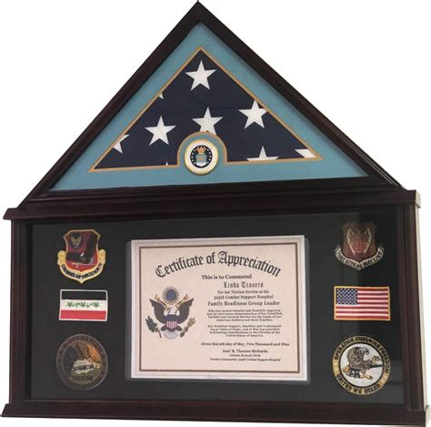 Buy DECOMIL - Large Military Shadow Box Frame Memorial Burial Funeral ...
