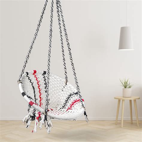 Swingzy Cotton Premium Round Swing Chair/Hanging Hammock for Home ...