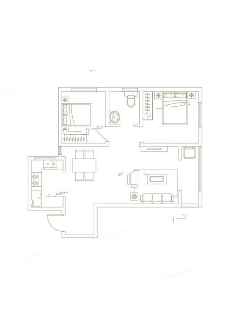 90平米两室一厅设计图,90平米两室一厅图纸,90平米两室一厅平面图(第2页)_大山谷图库