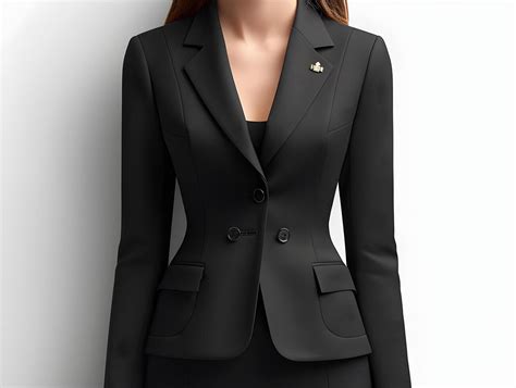 Black Cardigan Business Suit 的图像结果