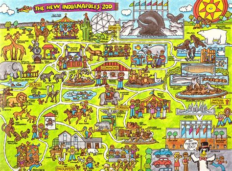 Indianapolis Zoo Map