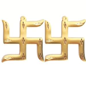 The Spiritual Living Brass Swastik Yantra Wall Hanging - 4 inch | Vastu ...