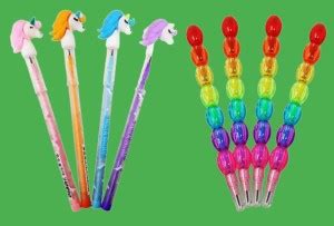 Flipkart.com | PARIVRIT Rainbow Colour Stack Pencil With Unicorn Design ...