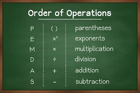 Image result for Order of Operation in Math Problem