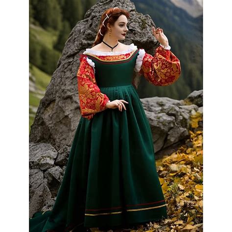Middelalderkostumer Renæssance Kjoler Gallakjoler Kjole Viking Keltisk ...