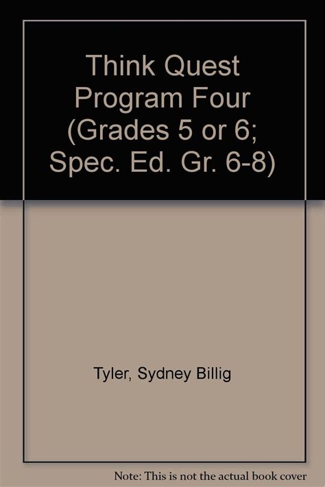 Think Quest Program Four (Grades 5 or 6; Spec. Ed. Gr. 6-8) : Amazon.in ...
